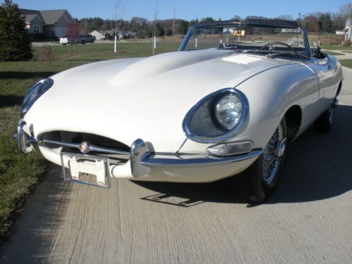 1967 jaguar xke series 1 convertible covered headlight 29,500 original miles