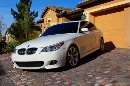 2006 bmw 550i white sport package