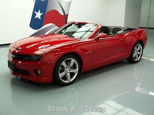 2011 chevy camaro 2ss convertible rs auto hud 20&#039;s 12k texas direct auto