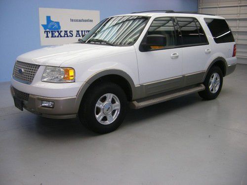 We finance!!!  2004 ford expedition eddie bauer leather tv pwr 3rd row tow 1 own