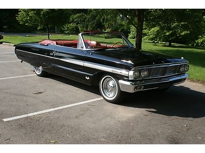 1964 ford galaxie 500 convertible 352 v8 4 barrel power steering and top    nice