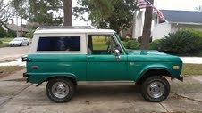 1972 early ford bronco sport, 4x4, 302 v-8