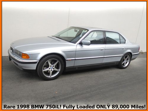 Rare fully loaded 1998 bmw 750il e38! 18" wheels 322 hp v12 only 89,000 miles!