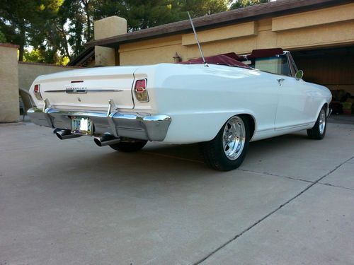 1963 chevy ii nova convertible arizona no rust car! professionally built hotrod!
