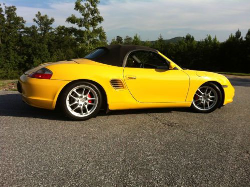 Boxster s roadster - 2003, speed yellow w/black full-leather interior