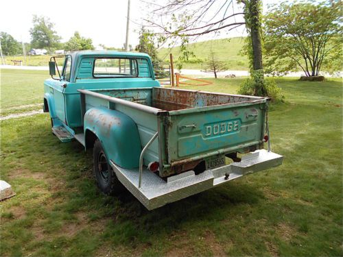 1962 dodge d300 1 ton truck. cool patina for rat rod or drag car hauler. runs!!