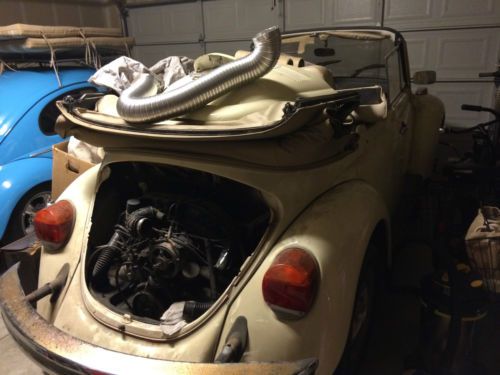 1977 vw convertible beetle currently not running (complete)
