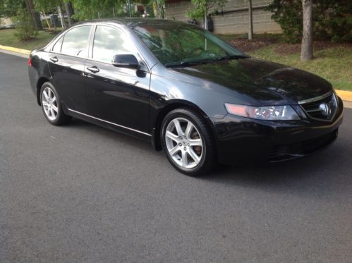 2004 acura tsx base sedan 4-door 2.4l all black 6speed clean/econ priced to sell