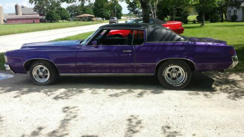 1971 pontiac grand prix model j color is purple with black interior