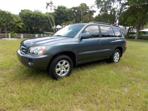 Toyota highlander 4wd leather cd sunroof suv sport utility no reserve 4x4 4 door