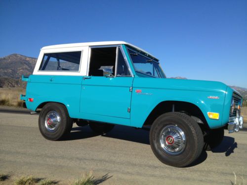 1969 ford bronco sport, 302, automatic aod 4-speed, uncut, icon quality!!!!!