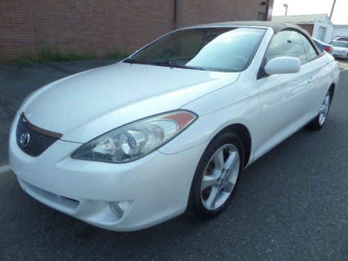2006 toyota solara sle v6 convertible, only 71k miles, pearl white, low reserve!