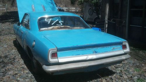 68 plymouth barracuda coupe 6 cyl auto original good 440 or hemi car project