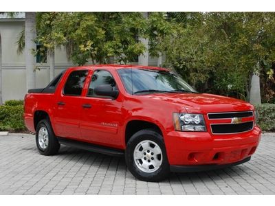 100-pictures 10 chevy avalanche 2wd crew cab red/tan great miles 5.3l v8 alloys