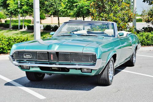 True 1 owner 1969 mercury cougar xr7 convertible just 56,460 miles 1st title 69