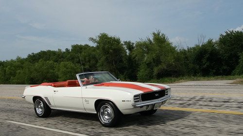 1969 chevolet camaro ss z11 pace car convertible /special road video rs/ss