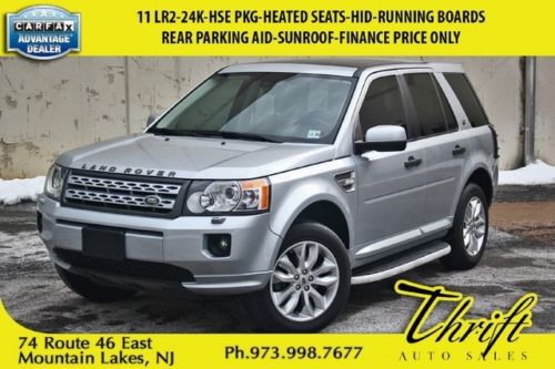 11 lr2-24k-hse pkg-heated seats-hid-rear parking aid-sunroof-finance price only