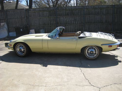 1973 jaguar : e-type xke series 3 roadster,v-12, 25,249 original miles