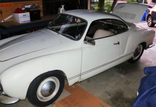 1958 volkswagen karmann ghia coupe lowlight with minimal rust! nice condition!