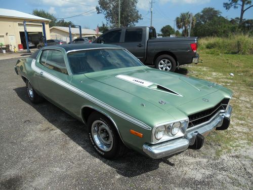 Plymouth; road runner 1974 318 with 360 hds clone