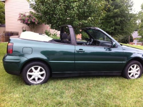 Clean, great running/driving cabrio gl.  forest green, black top/int, 5 speed.