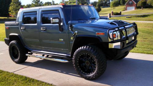 Hummer h2 sut crew truck 4x4 lift lifted sunroof luxury edt $4k in extra reserve