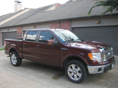 2009 ford f-150 lariat supercrew cab 4x4 with extended factory warranty