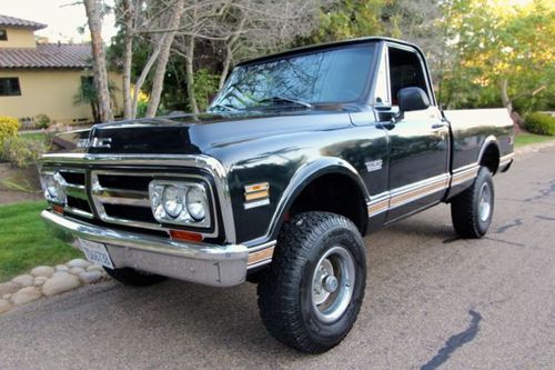 1972 gmc 1500 4x4 short bed v8 auto ac 100% rust free california truck $14,900