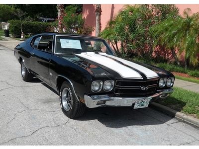 70 super sport, 454 v8 engine, 4 speed, black with rally stripes, must see!!!