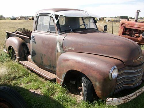 1947 -52 chevy pickups, i have three (3) pickups and extra cap and lots of parts