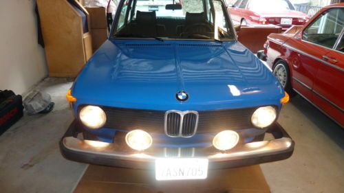 1974 bmw 2002 coupe french racing blue 100% rust free straight body, drives good