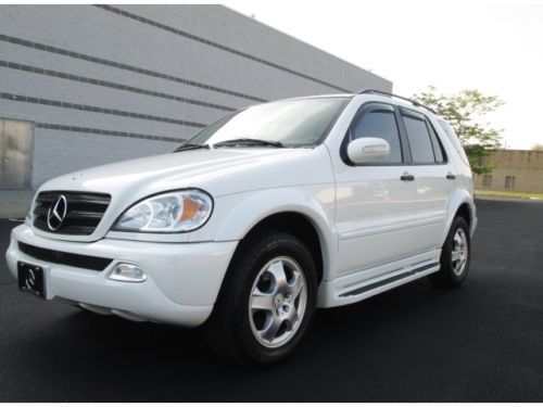 2003 mercedes-benz ml320 awd white only 73k miles 1 owner stunning must see
