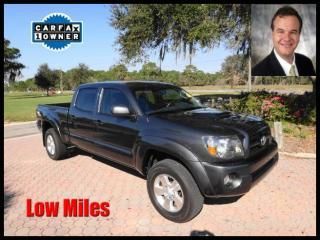11 tocoma 4 wheel drive double  cd  satillite one owner clean carfax low miles