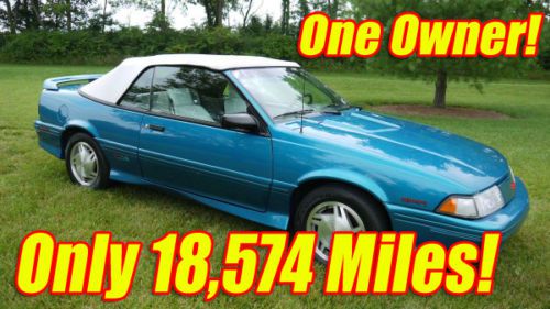 1993 cavalier z24 convertible only 18,574 one owner miles! 3.1l multi port v6