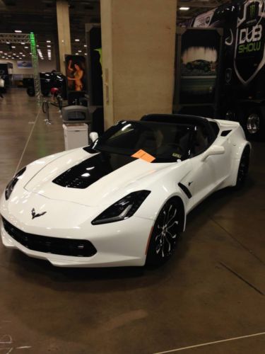 2014 corvette c7 z51 stingray custom widebody on forgiato wheels white on black