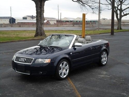 2005 audi s4 cabriolet convertible! nav! bank repo! absolute auction! no reserve