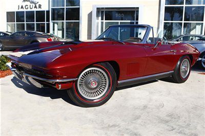 1967 chevrolet corvette stingray convertible - frame off rest - matching numbers
