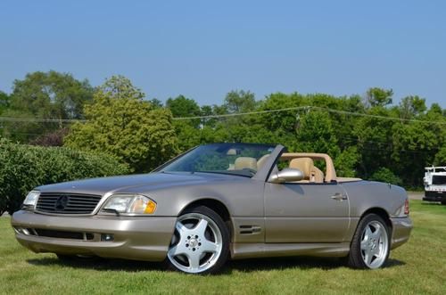 2000 mercedes sl500 hard top soft top convertible - only 84,000 miles!