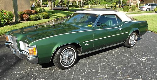 1972 cougar xr-7 convertible , second owner , low miles, excellent condition