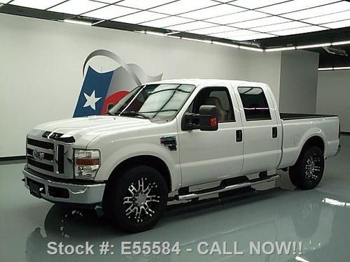 2008 ford f-250 crew 6-pass leather side steps 20's 63k texas direct auto