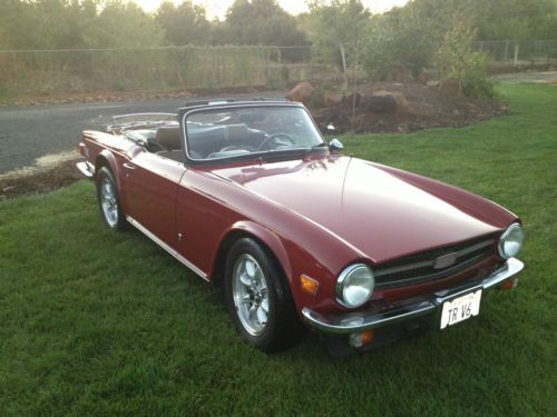 1974 triumph tr6 convertible 3.4l chevy v6 with fuel injection, 5 speed overdriv