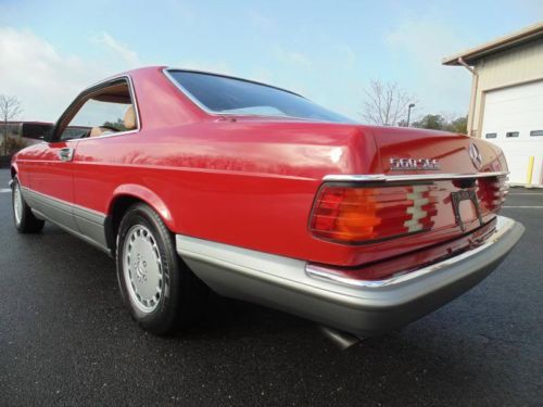 1987 mercedes benz 560 sec low mileage collectible coupe rare color !!!