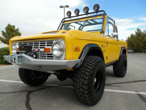 1976 ford bronco restored v8 351 auto trans fuel injection show &amp; go - see video