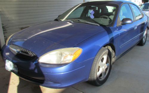 2003 ford taurus, new radiator, &#034;tardis&#034; blue, runs good, some dents