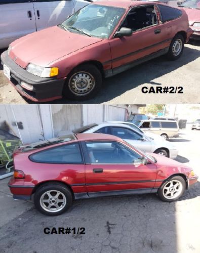 2 honda crx base coupe dx hatchback manual cars - project or parts? non si / hf