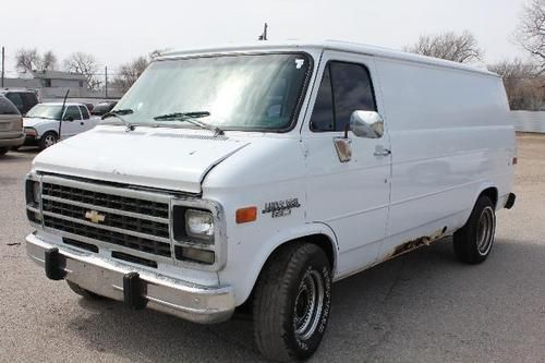 1994 chevy g20 cargo van runs drives no reserve auction
