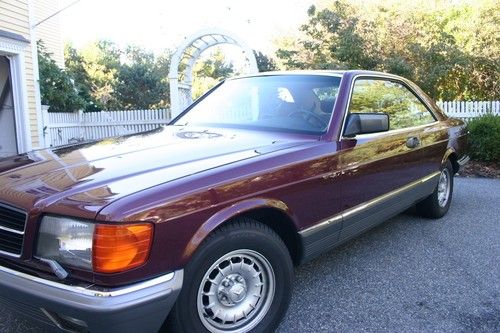 Mercedes benz 500sec mint condition one owner 27 years- german specs