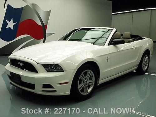 2013 ford mustang v6 convertible automatic xenons 11k! texas direct auto