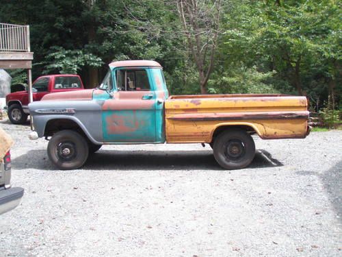 1959 chevy napco pickup truck, 3/4 ton fleetside