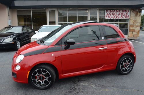 Fiat 500 sport 2012 limited edition red no. 44 of 500 made 6 speed under warr